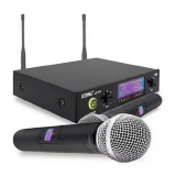 MICROFONE DUPLO SEM FIO LELONG LE-907
