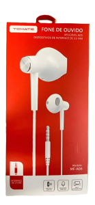 FONE DE OUVIDO P3 COM MICROFONE 1.2M TOMATE MF-A06