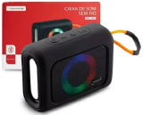 CAIXA DE SOM BLUETOOTH COM LED TWS TOMATE MTS-1001